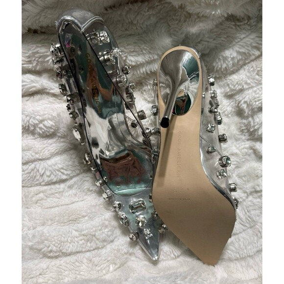 Good American Diamonds Forever Heel in Glass002. New in box 8.5 - Picture 6 of 9